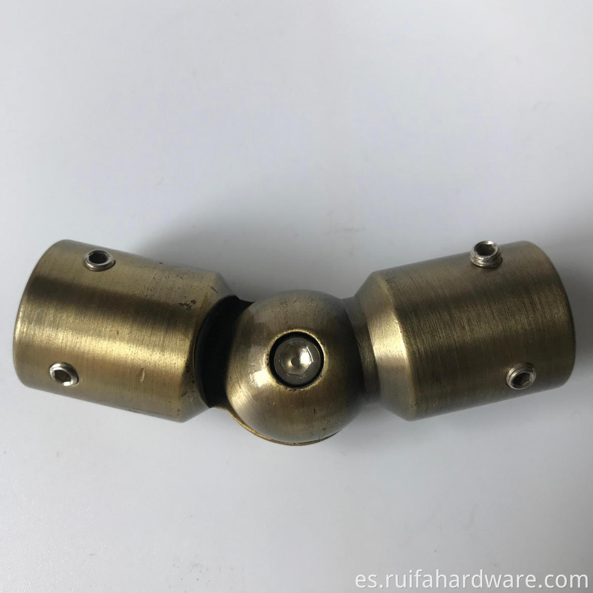 25mm adjustable gold round pipe connector (2)